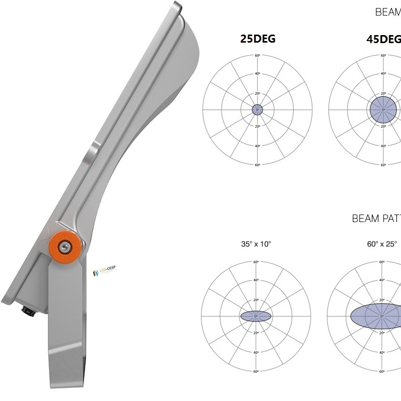 Die-Cast Aluminum Outdoor LED Floodlights High Quality LED Floodlight 200W 31000 Lumen 6500K Ik09 Waterproof IP66 Floodlight 220V 50/60Hz 7 Years Warranty