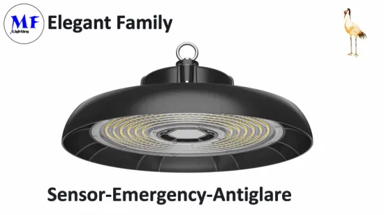 Luz Highbay Luz de almacén UFO Accesorio de luces 100W 150W 200W 150lm/W IP66 Precio de fábrica Luz de bahía alta